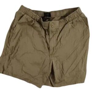 Izod Men's Khaki Flat Front Shorts